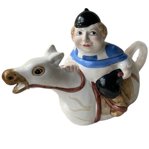 Jockey teapot ceramic - teapot,