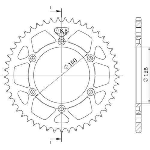Aluminum crown step - 520,
