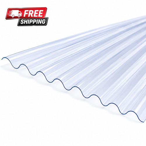 Clear pvc corrugated roofing - clear,