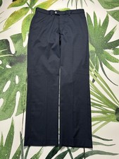 Galvin Green Golf Trousers Men's W34 L32 Navy Pinstripe Straight Stretch Smart