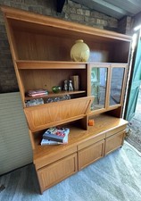 Rare A/S Chr. Linneberg Danish Teak Wall Unit – Modular Shelving, Bar Compartmen