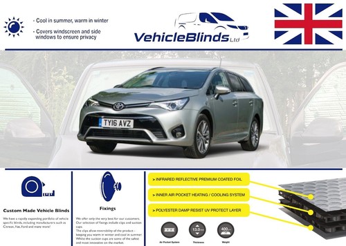Thermal blinds for toyota - blinds,