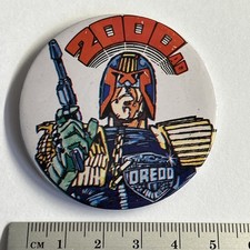 Vintage pin badge Judge Dredd