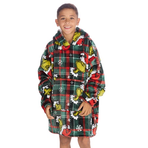 Kids grinch oversized sherpa - grinch,