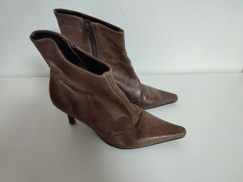 Tan leather inch heel ladies - tan,