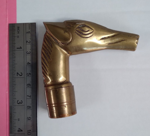 Vintage brass horse head - horse,