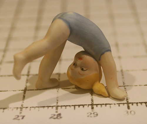 Vintage ceramic girl - vintage,