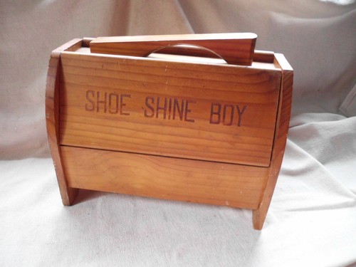 Wooden shoe shine boy - shine,