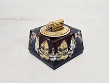 Colibri Monogas Acrylic Lighter Gold Leaf Design