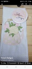Mackenzie Childs Embroidery Tea Towel Romany Dinner Set 