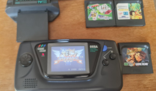Sega game gear console - game,