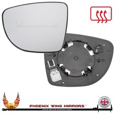 For Renault Clio Door Wing Mirror Glass 2012-2020 Heated Cip On Left Hand Side