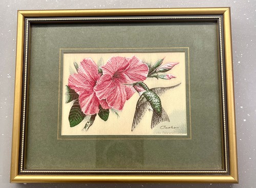 Silk picture vtg 70s - silk,
