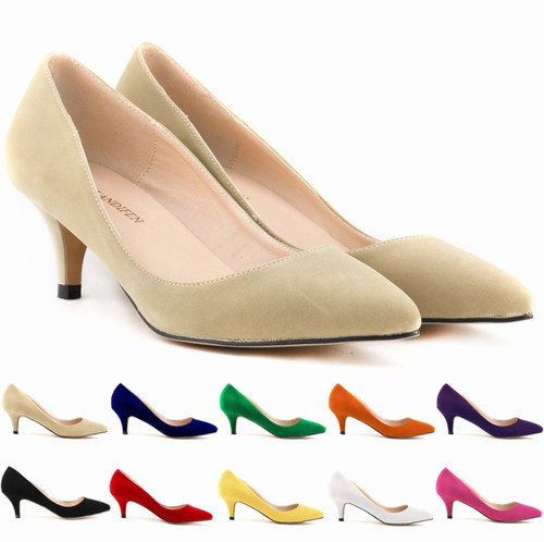 Womens mid kitten heel ladies - womens,