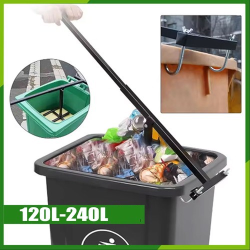 Wheelie bin compactor - wheelie, press