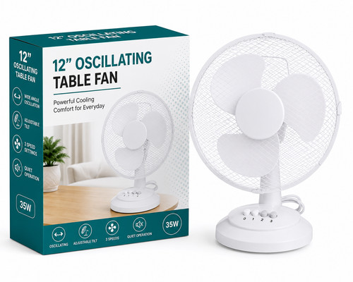 Oscillating table desk fan - table,