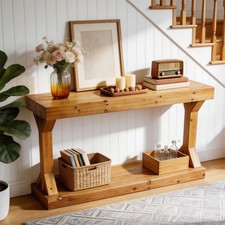 Solid console table with - table,