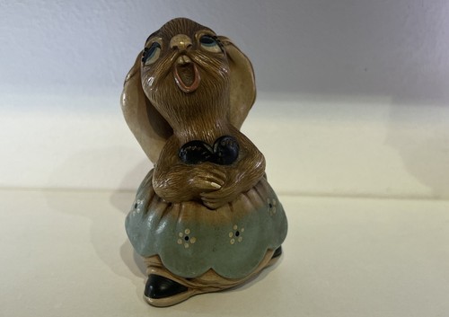 Pendelfin stoneware rabbit - stoneware,