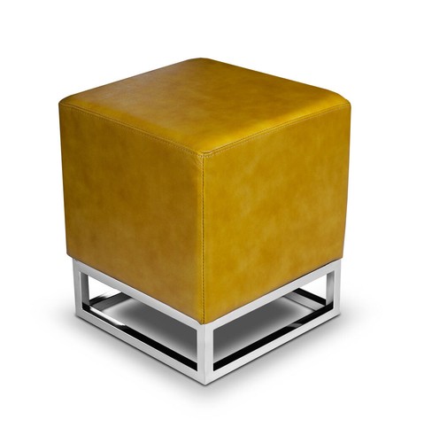 Cube seat stool leather - seat,