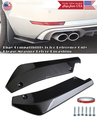 Black bumper splitter - black,