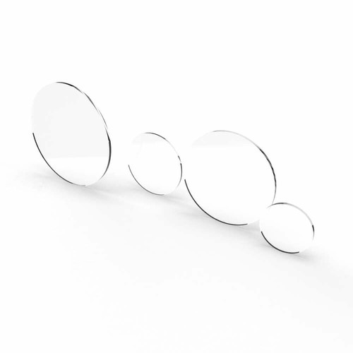 Clear acrylic disc - clear,