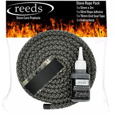 Black Stove Rope 12mm x 2m