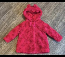 George Red Faux Fur Bow Trim
