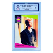 GEORGE MICHAEL VTG CARD 1991 PROSET SUPERSTARS MUSICARDS 74 MGC 8 Not PSA 8 ?