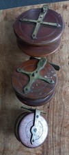 3 Vintage wooden reels, 3-1/2"
