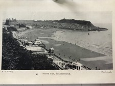 SCARBOROUGH SOUTH BAY - Antique Print 1934 Yorkshire Real Photo Social History