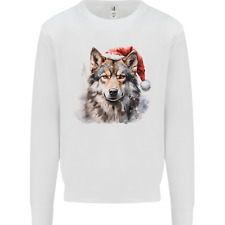 Christmas Wolf Kids Sweatshirt Boys Girls Jumper