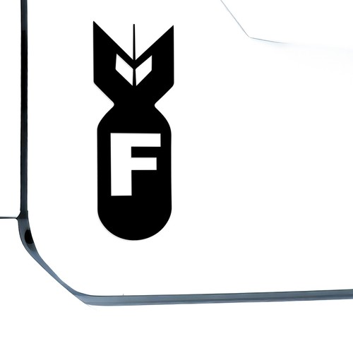 Bomb car window bumper - f,