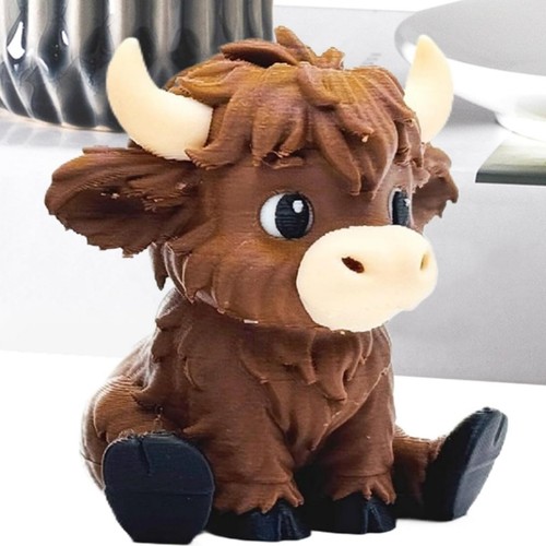Printed highland cow - 3d,