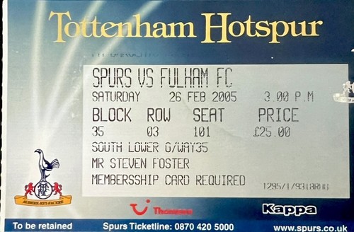 Tottenham hotspur - hotspur, v