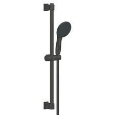 Grohe Shower Rail Set 2 Spray Patterns Matt Black Kink Free Hose Contemporary
