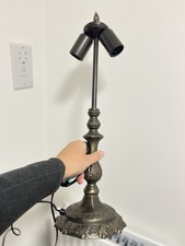 Double Bulb Tall Tiffany Style Lamp Base
