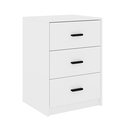 Modern white drawer bedside - modern,