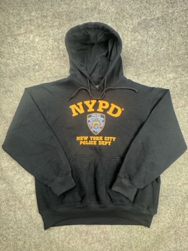Nypd black hooded sweatshirt - nypd,