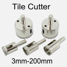 Tile Cutter Diamond Drill Bit 3 to 200mm Hole Saw Ceramic Porcelain Marble Glass