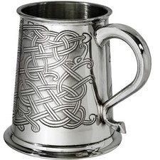 1 Pint Pewter Tankard with