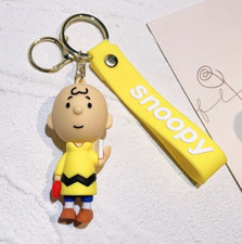 Peanuts Snoopy Charlie Brown 3D Keychain KeyRing Bag Accessory Car/House Keys