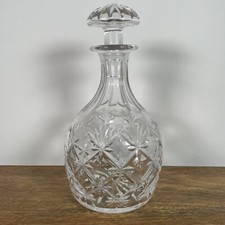 Thomas Webb Corbett Crystal Decanter Hand Cut Glass Stamped 63 Made In England