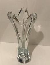 Large Crystal Vase by Umberto