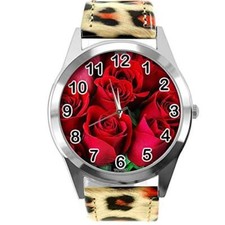 Leopard Print Leather Round