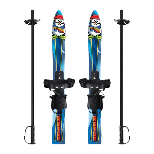 Snowblades and poles - snowblades,