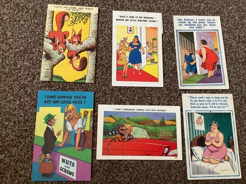 Vintage saucy postcards - 6,