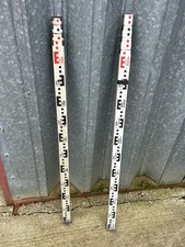 2x Aluminium E-Grade Levelling Staffs (Survey / Laser Level Rods)