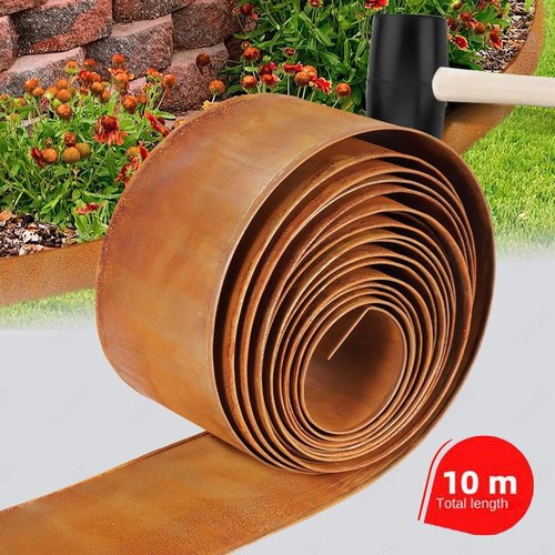 Galvanised iron lawn edging - lawn,