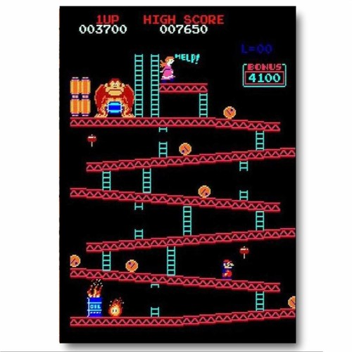 Donkey kong arcade game - donkey,