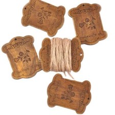 5pcs Thread Wooden Vintage